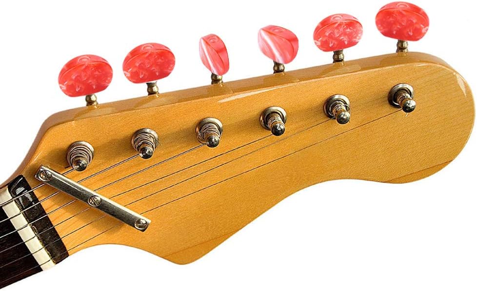 koulate Guitar Tuning Peg Knobs, 1 Set/6 Pcs Guitar Tuner
