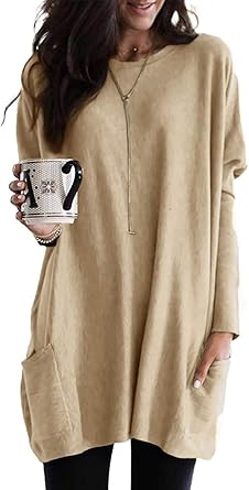 ladies long tops amazon