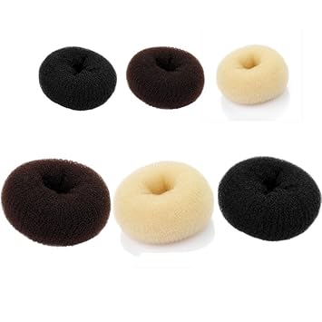 Amazon Com 9cm Medium Black Bun Ring Shaper Hair Former Doughnut