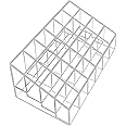 XINGLIAN 24 Slot Clear Lipstick Holder - Lipstick Organizer for Bottles