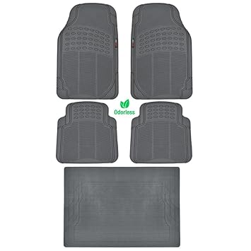 Amazon Com Bdk Gray 5 Piece Set Premium Heavy Duty Odorless Mats