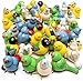 AzKrafts Lot 5 Pcs Handmade Painted Wooden Birds Vintage Indian Craft Toys Gift