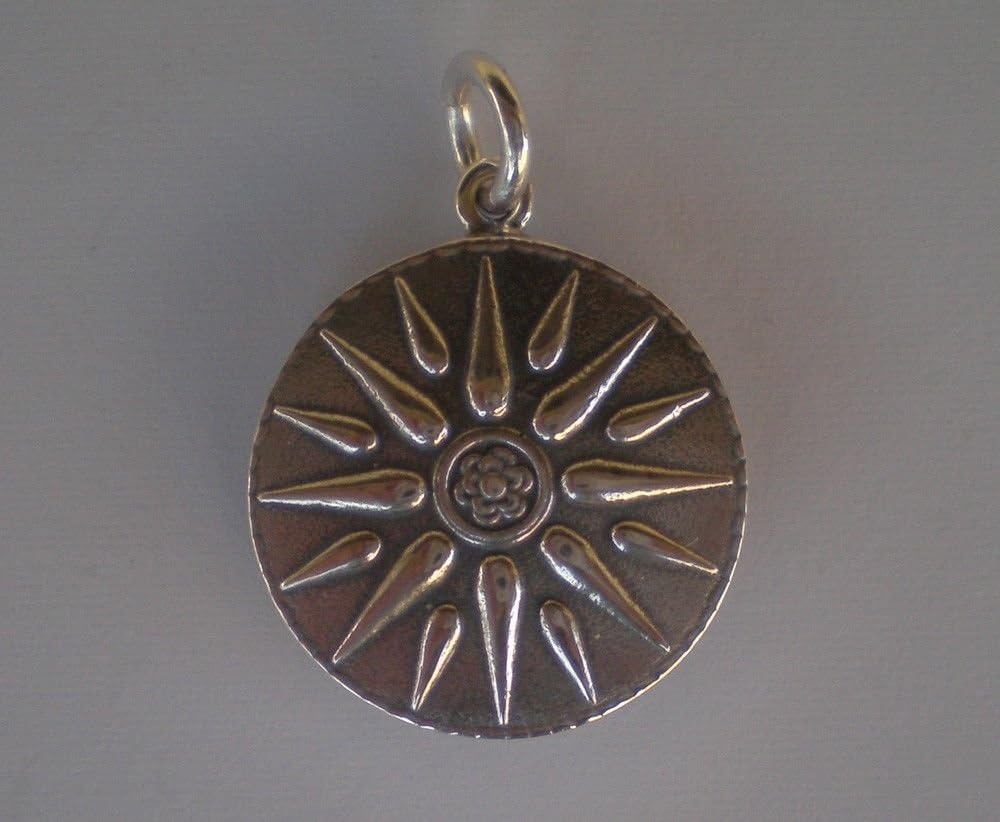 Star of Macedonia 925 Silver Pendant - Alexander the Great King - Vergina Sun