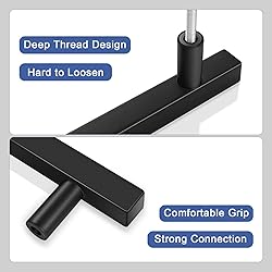 Onateel 30 Pack 6 Inch Matte Black Cabinet Pulls