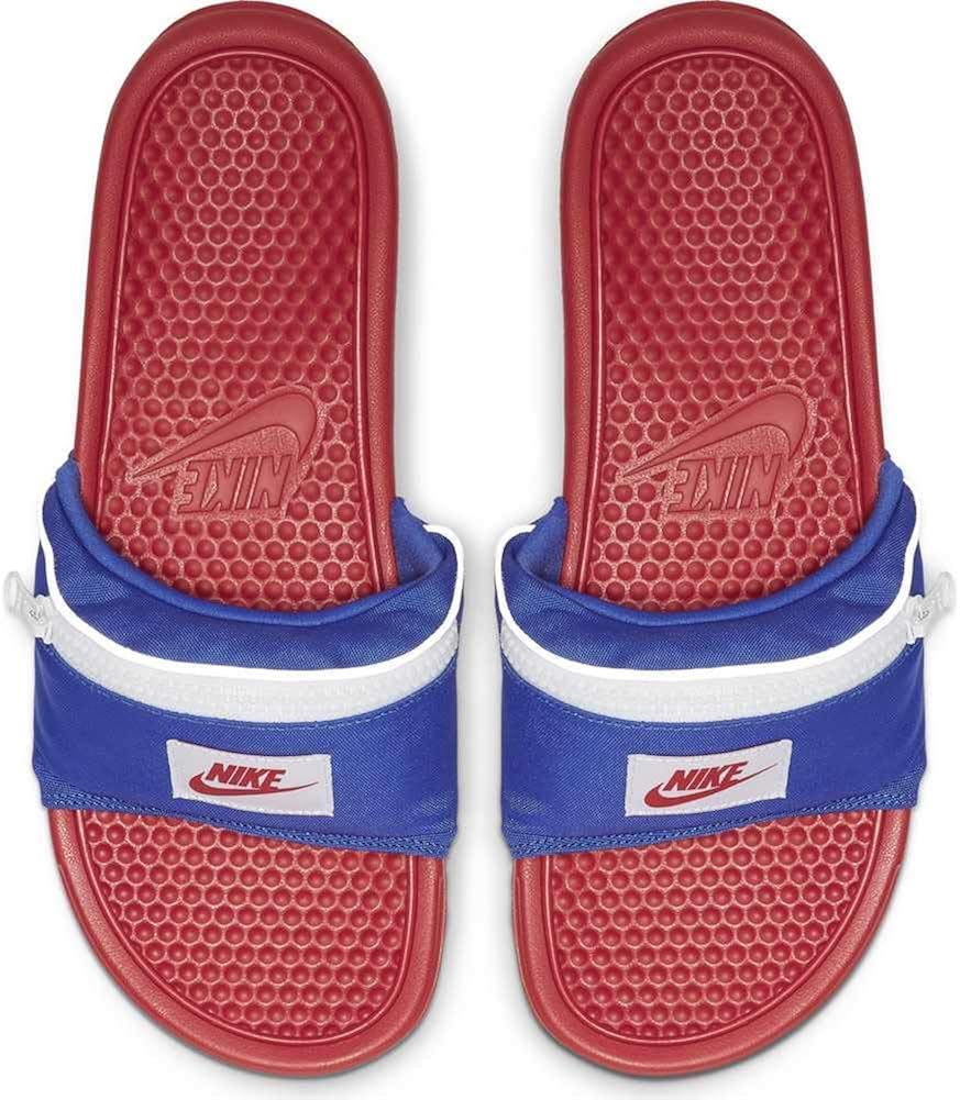 nike zip pocket slides