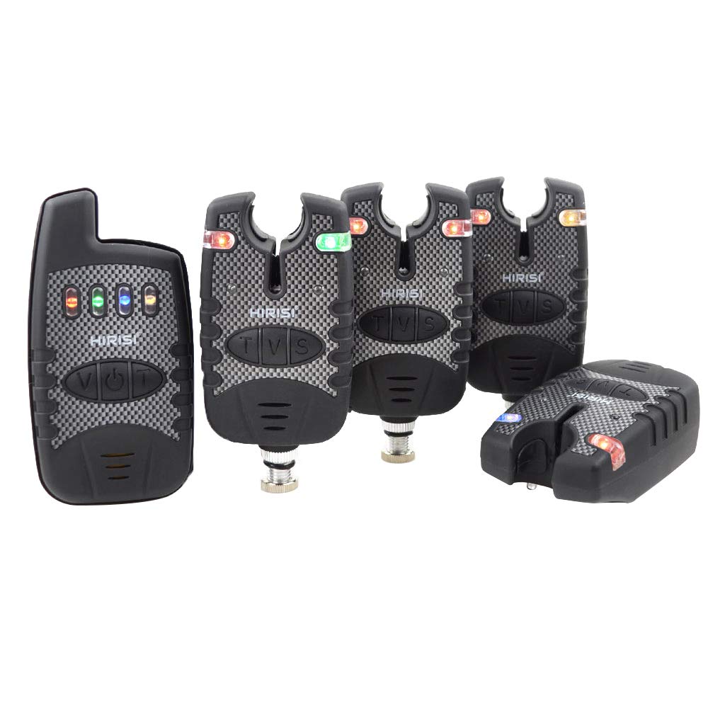 Hirisi Tackle® Wireless Fishing Bite alarm Set 4+1 Carp Fishing Tackle