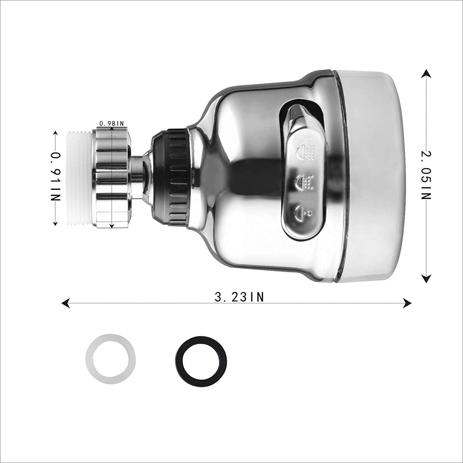 Moveable Kitchen Faucet Head 360° Rotatable Sprayer Tap Head for