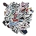 100 Pcs Fashion Brand Sneakers Basketball Shoes Sports Shoes Stickers for Laptop Stickers Motorcycle Bicycle Skateboard Luggage Decal Graffiti Patches Stickers[No-Duplicate Sticker Pack]