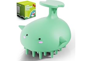 BLAAROOM Scalp Massager Hair Growth Shampoo Brush, Silicone Scalp Scrubber Shower Scalp Brush for Hair, Head Massager Scalp Exfoliator for Dandruff Removal, Wet Dry Scalp Massage Tool for Hair Care, Green