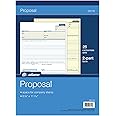 Adams Proposal Book, 2-Part with Carbon, 8.38 x 11.44 Inches, White, 50 Sheets (D8118)