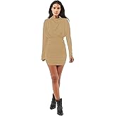 SETA Dress Different Womens Long Sleeve Drapped Mini Dress