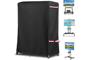 ALICKWANG Outdoor TV Cover 59 Inch Weatherproof,Heavy Duty 600D Waterproof Rolling TV Stand Cover with Zipper for 60-65 Inch TV,Patio TV Protector Covers for Portable TV Stand On Wheels,59"Lx15"Wx55"H