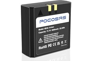 POEOSAS VB18 Battery Replacement for Godox V860, 2000mAh Type-C Rechargeable Battery, Compaitble with V850 V850II V850III V86