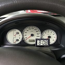 Car Dashboard Digital Clock - with Jumbo LCD Time