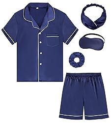 ALHAVONE Kids Girl Pajama Set with Headband
