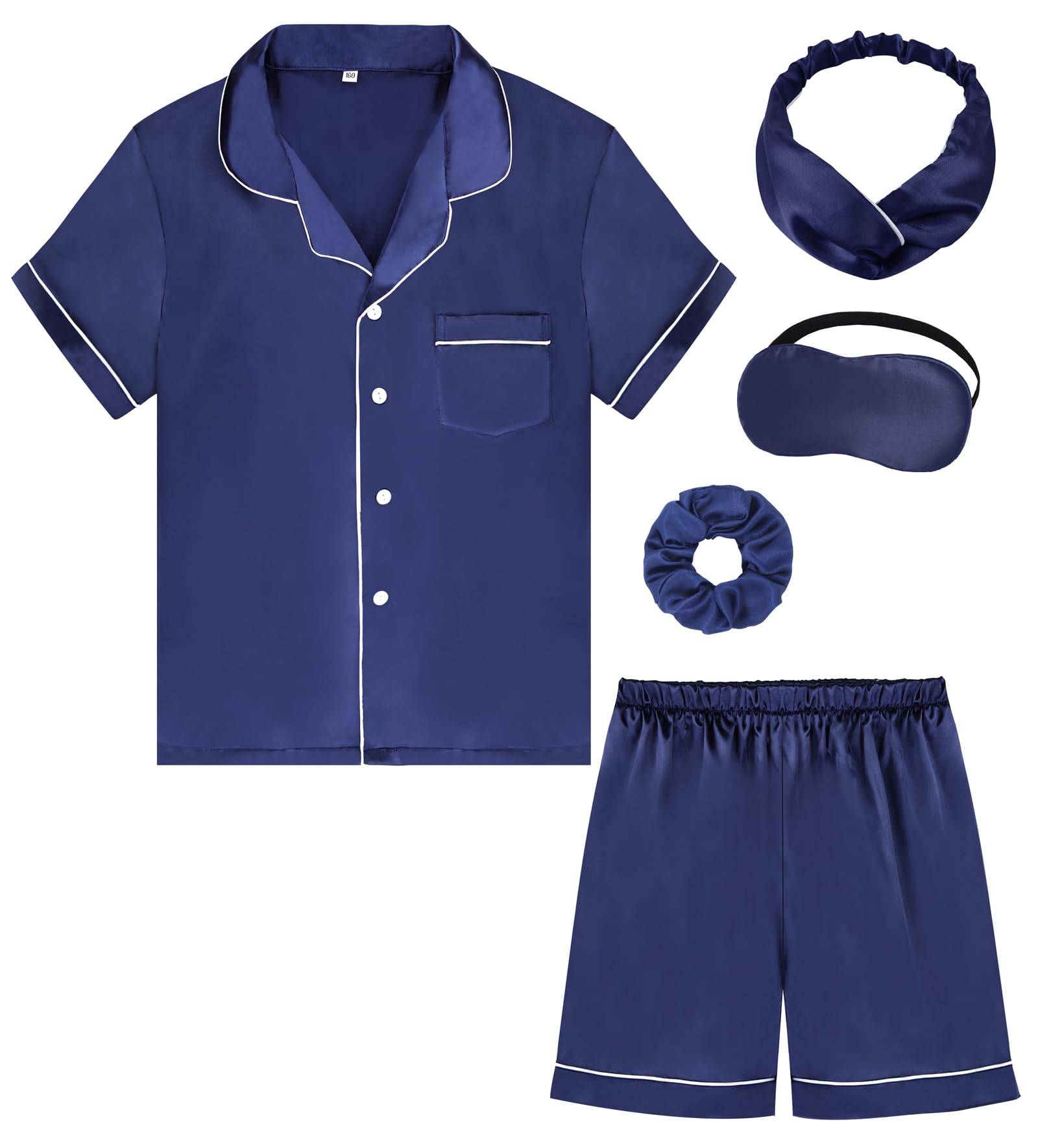 ALHAVONE Kids Girl Pajama Set with Headband