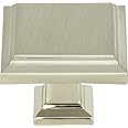 Atlas Homewares 289-BRN 1-1/4-Inch Sutton Square Knob, Brushed Nickel