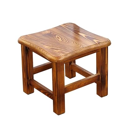 Amazon Com Solid Wood Small Square Stool Bedroom Kitchen