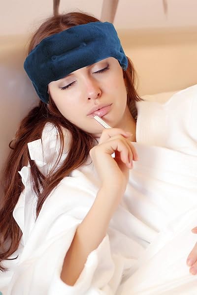 HEADACHE ICE PACK FOR MIGRAINE, SINUS, DENTAL PAIN, TMJ RELIEF | COOLING GEL EYE MASK | MEDICAL GRADE HOT COLD PACK | SOFT PLUSH PAIN RELIEF GEL HEADACHE HEADBAND | HEATABLE NECK WRAP + WARM COMPRESS