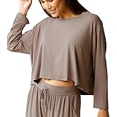 Kindred Bravely Aria Casual Cropped Long Sleeve Maternity Top | Nursing Shirts for Breastfeeding