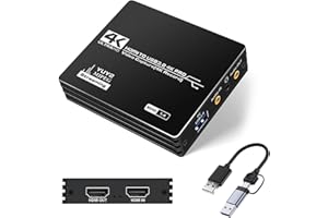 4K HDMI Capture Card, Audio Video Capture Card with Microphone USB3.0, Support 4K Recording/YUY2 Format, Video Recorder for N