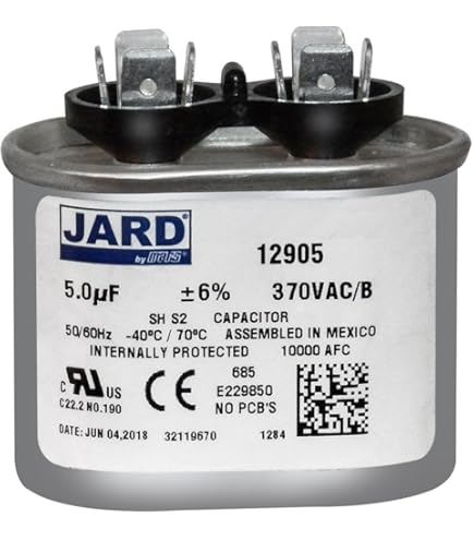 C：Fragran Genteq GENTEQ - C305L / 27L570 GE Capacitor Oval 5 uf MFD