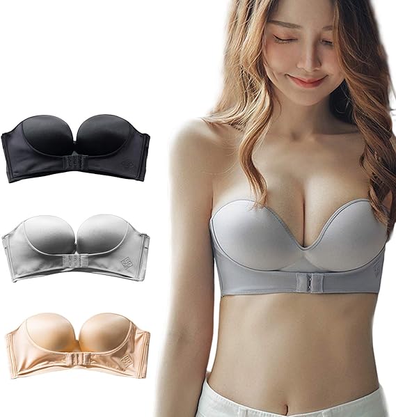 Amazon ストラップレス ブラaquiver チューブトップブラ 肩ひもなし ブラジャー ブラジャー 通販