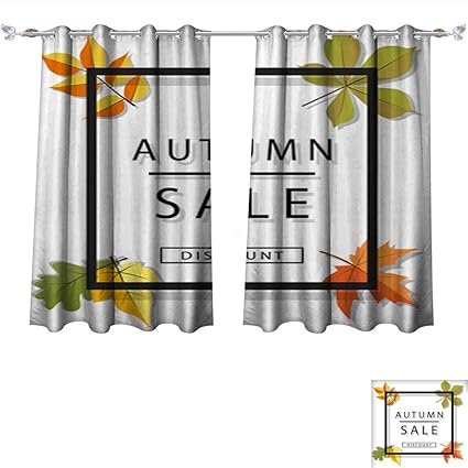 Amazon Com Homesonne Decorative Curtains For Living Room Autumn