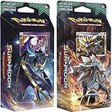 Pokemon Sun & Moon Guardians Rising Set of Both Theme Decks: Solgaleo & Lunala