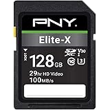 PNY 128GB Elite-X Class 10 U3 V30 SDXC Flash Memory Card