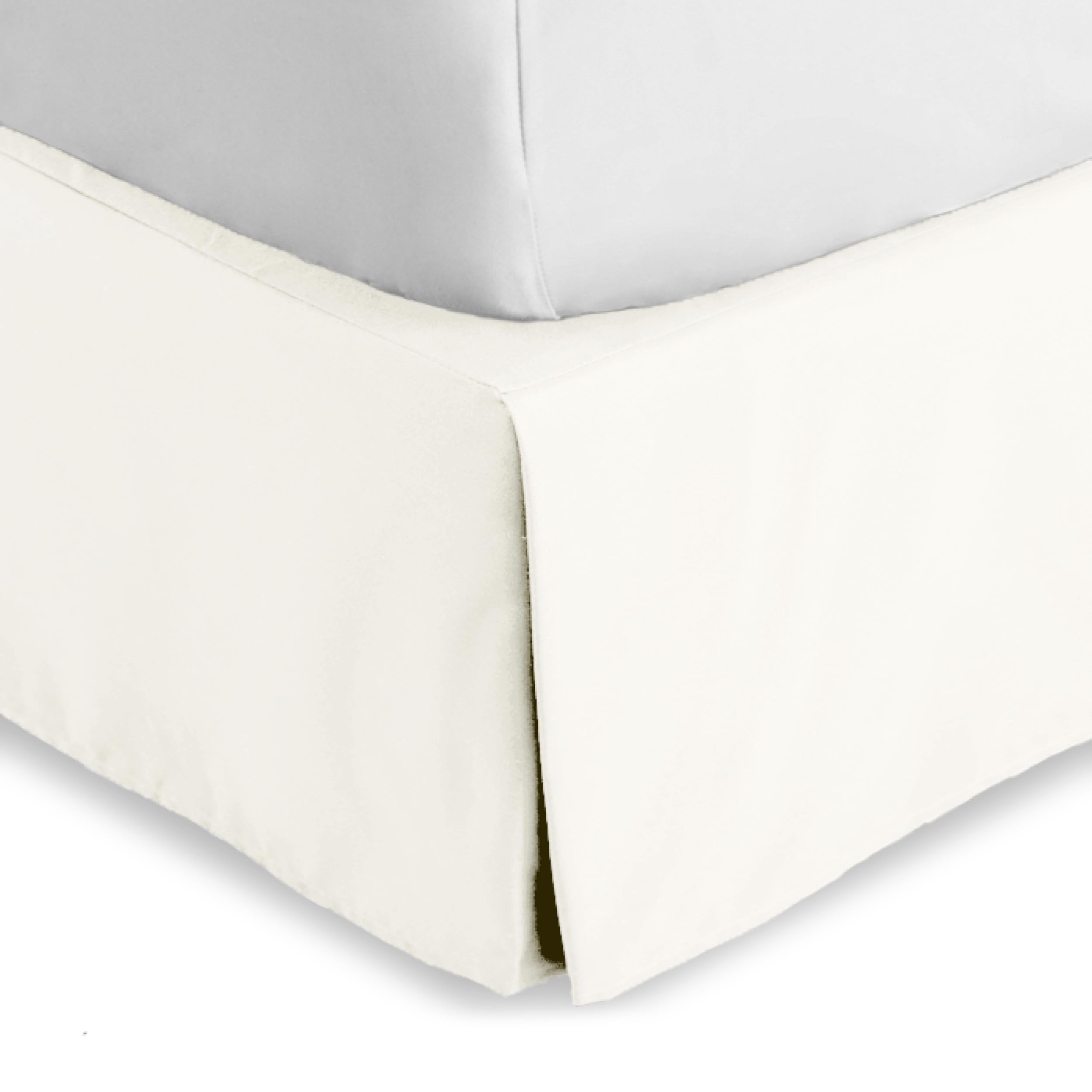 Bare Home Queen Bed Skirt - 15-Inch Tailored Drop