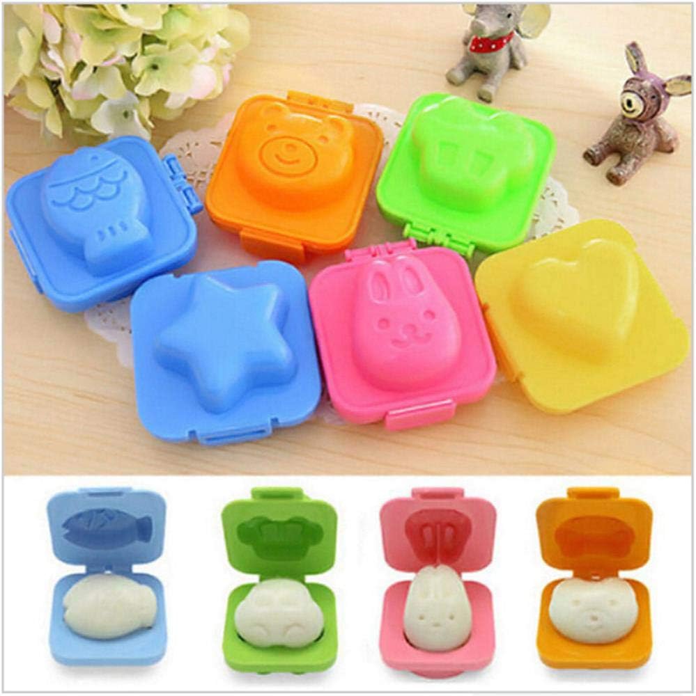 Kitchen Utensil Mold 6Pcs/Set Cartoon Sushi Maker Kitchen DIY Chef Rice Ball Bento Mould Boiled Egg/Rice Roll Mold Kitchen Accessories