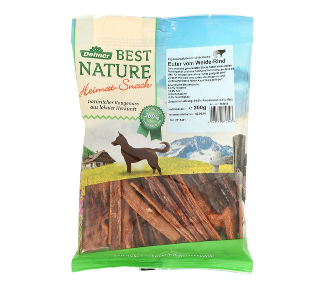 Dehner Best Nature Dog Treat Beef Killer 200g
