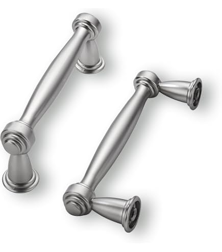 10 Pack Brushed Nickel Cabinet Pulls - 3.5 Inch (89mm) Center To Center, Satin Nickel Drawer Handles - View #11