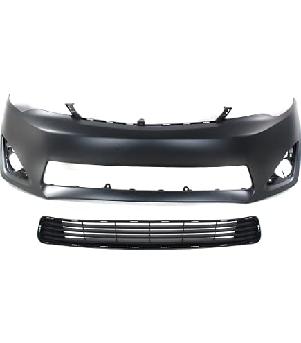 Primed Front Bumper Cover For 2009-2010 Toyota Matrix - Includes Fog Light Holes & Spoiler Holes 6 thumbnail image