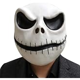 Scary Skeleton Mask Skull Mask for Adult Halloween Cosplay Costume Props | Open Mouth, Full Head, Masquerade Party Cosplay Props, Latex