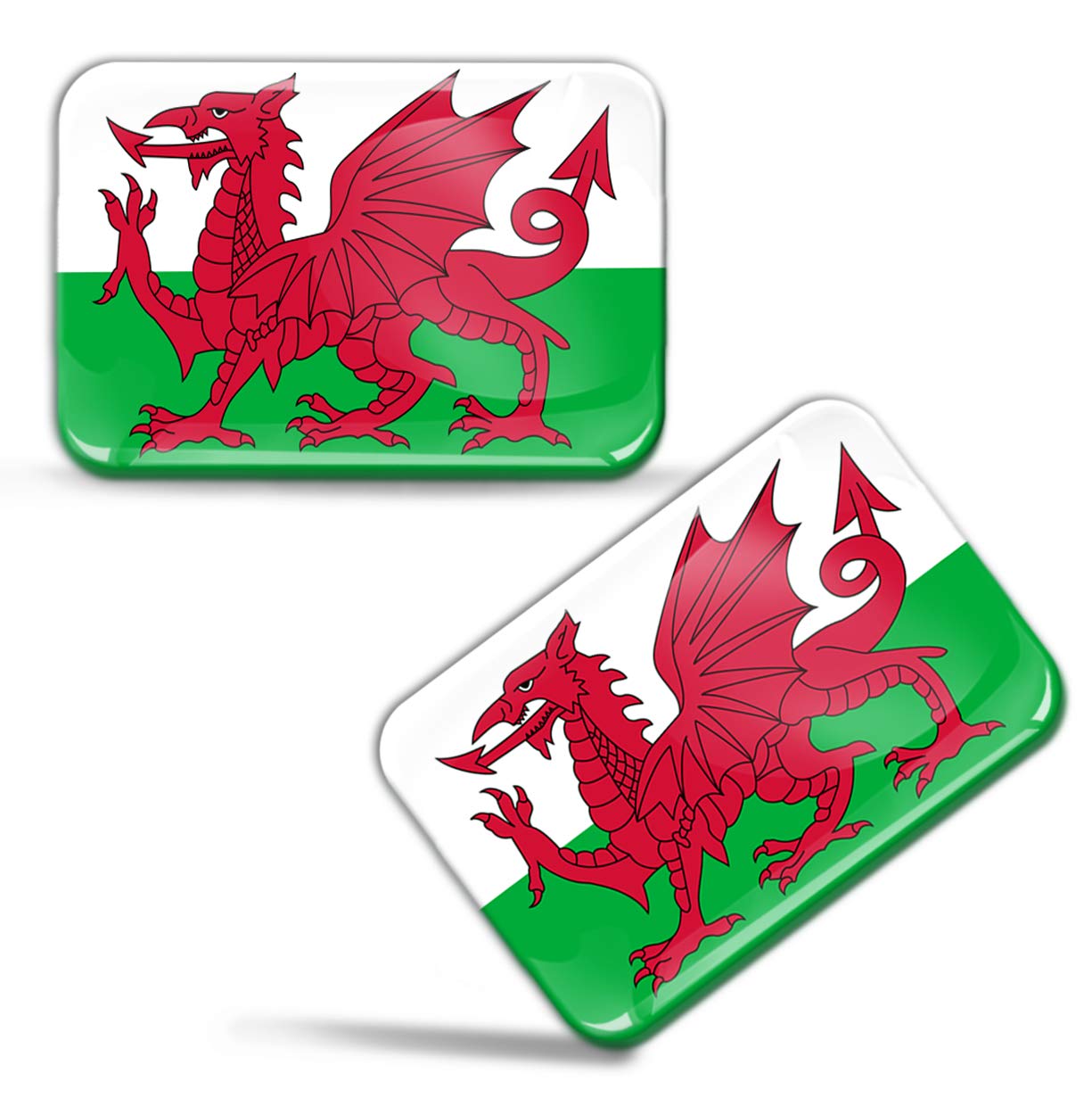 Biomar Labs Country Flag Sticker Set Self Adhesive Vinyl Decals National Flag Stickers Vehicle Styling Car Motorcycle Laptop Phone Window Interior Exterior (England UK GB Wales Flag F 94)