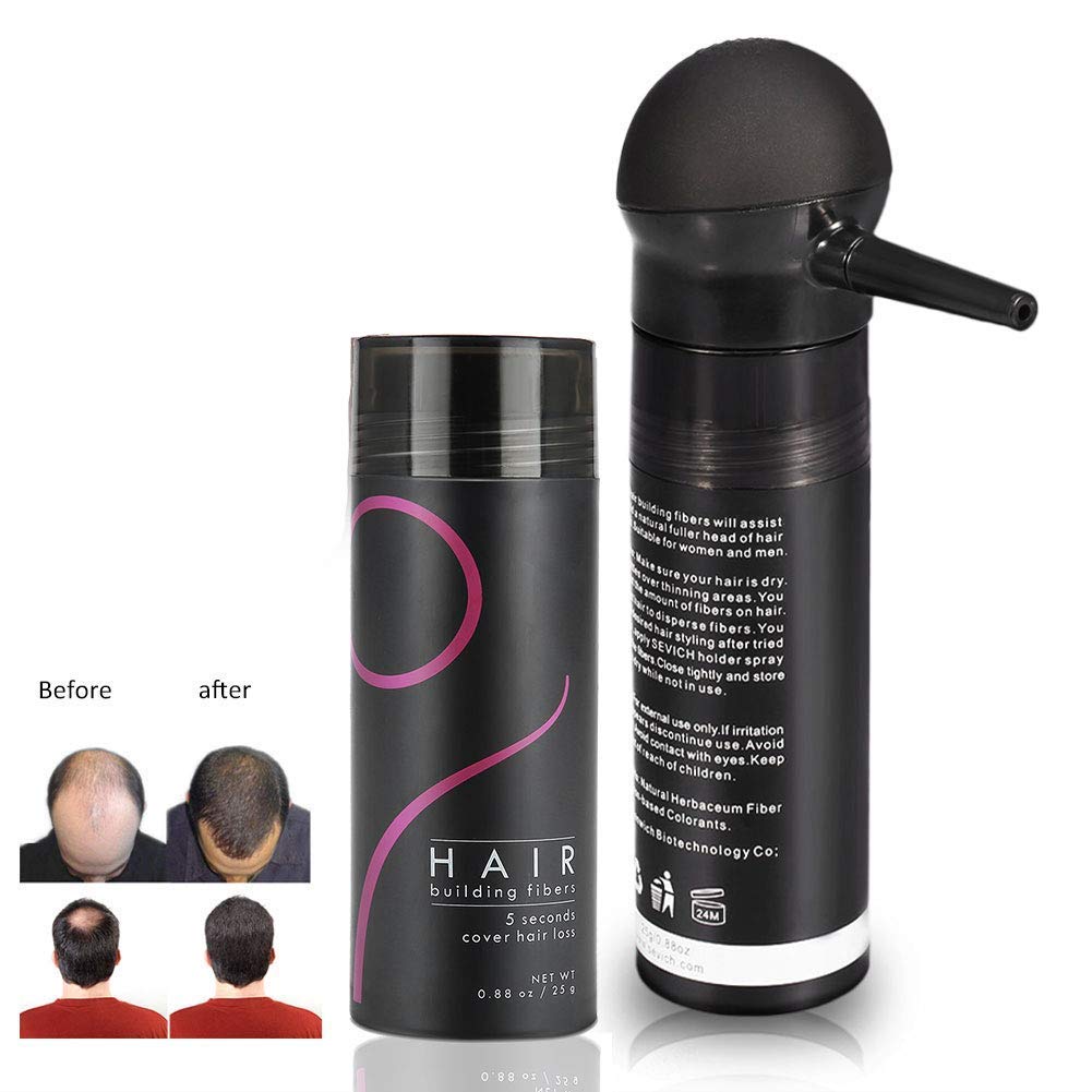 Hair Fibres, Hair Powder 5 Colors Professional Hair Loss Solution
