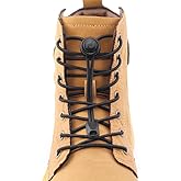 RJ-Sport Extra Long No Tie Shoelaces for Hiking Shoes &amp; Work Boots | Elastic Tieless Round Boot Laces for Running Sneakers and High Tops