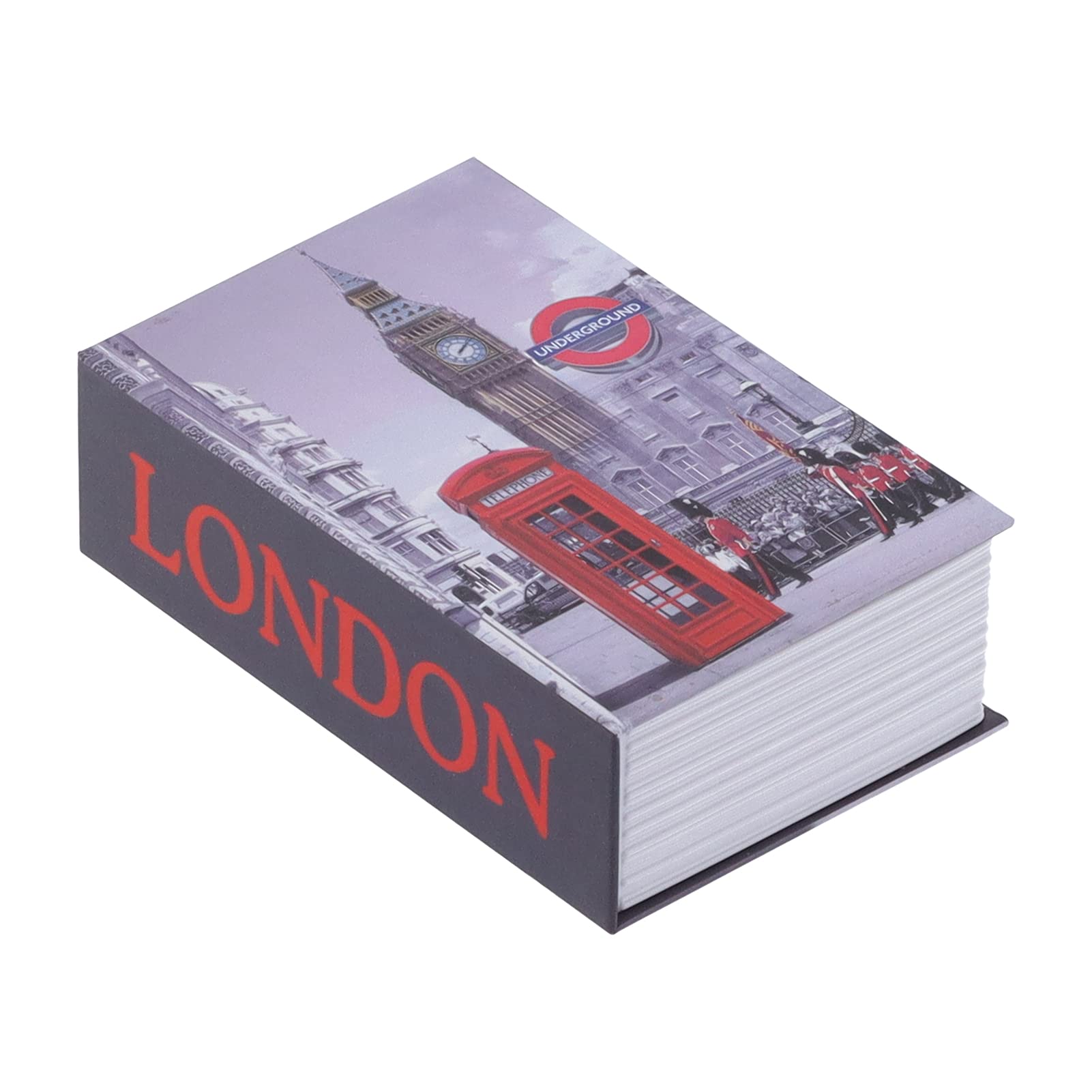 Book-like Safe, Portable Hidden Creative Book with Password Lock, Home Safety Insurance Storage Box, Suitable for Home Office Travel