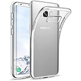 HINUOR Samsung Galaxy S8 Handyhüllen Durchsichtig - Flexible Samsung Galaxy S8 Hülle Silikon - Ultra Dünn Schutzhülle Transparent TPU Case Cover Handyhülle Für Samsung Galaxy S8