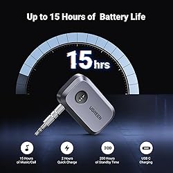 UGREEN 5.4 Aux Bluetooth Adapter, Noise Cancelling