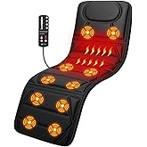 CooCoCo Full Body Massage Mat with Heat, Birthday Gifts for Dad Mom Women Men, 10 Motors Vibrating Massaging Mattress, Massage Chair Pad for Bed, Back Massager for Sofa, Back Massage for Husband Wife