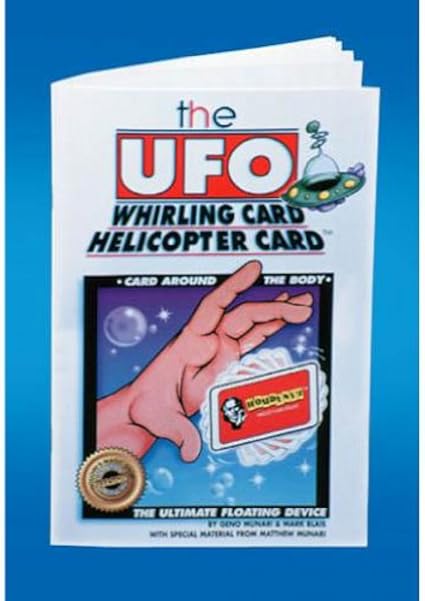 Amazon Com Ufo Whirling Card Book Trick Toys Games
