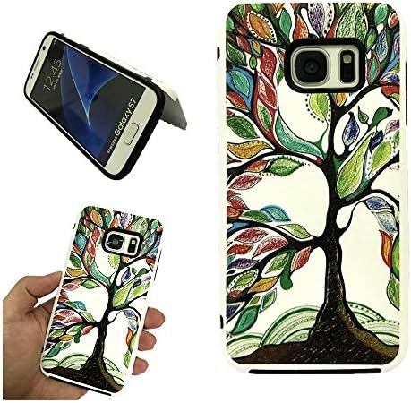 Galaxy S7 Edge Holder Case,Antsplustech Hybird Shock Proof Protective with Kickstand Feature Premium Hybrid Armor Slim Fit Dual Layer Cover Samsung Galaxy S7 Edge(Tree)