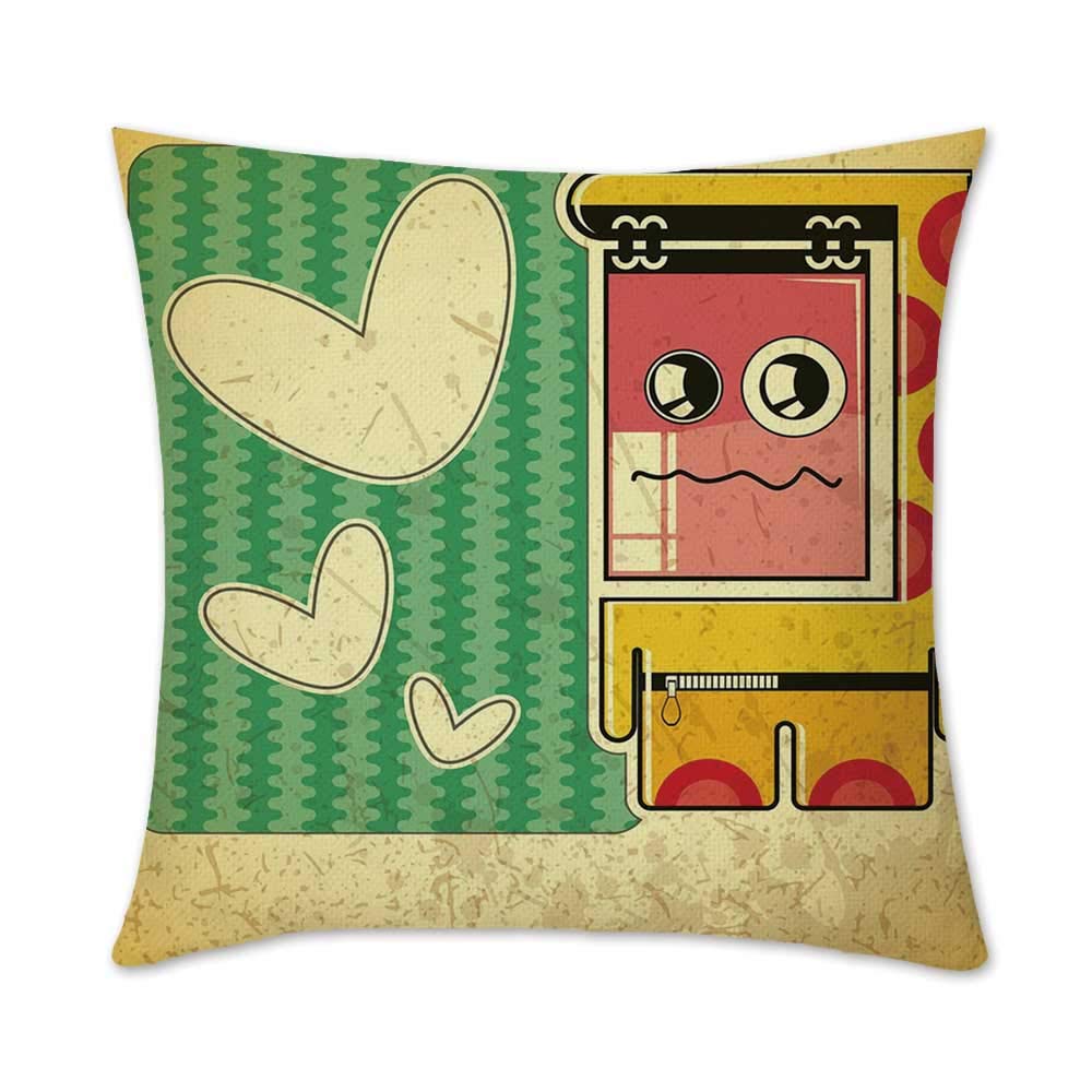 Amazon Com Yoliyana Retro Decorative Square Throw Pillow Vintage