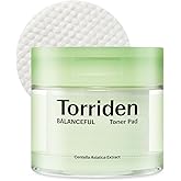 Torriden BALANCEFUL Toner Pad (60 Pads) | Daily Exfoliating Pads with PHA & LHA for Oily, Combo, and Sensitive Skin | 5D CICA