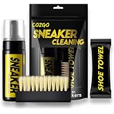 COZGO Shoe Cleaner Kit for Sneaker, Water-Free Foam Sneaker Cleaner 5.3Oz with Shoe Brush and Shoe Cloth,Work on Most Shoes
