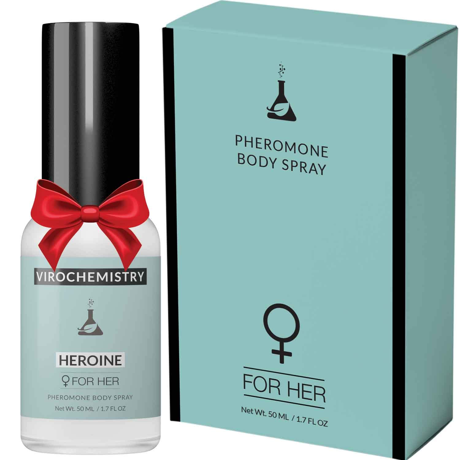 Pheromones For Women (HEROINE) Body Spray - Elegant, Ultra Strength Organic Human Pheromones Fragrance Body Spray 50mL - [Human Grade Pheromones to Attract Men]