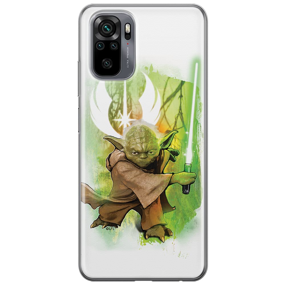 ERT GROUP mobile phone case for Xiaomi REDMI NOTE 10/ 10S original and officially Licensed Star Wars pattern Yoda 005 optimally adapted to the shape of the mobile phone, case made of TPU